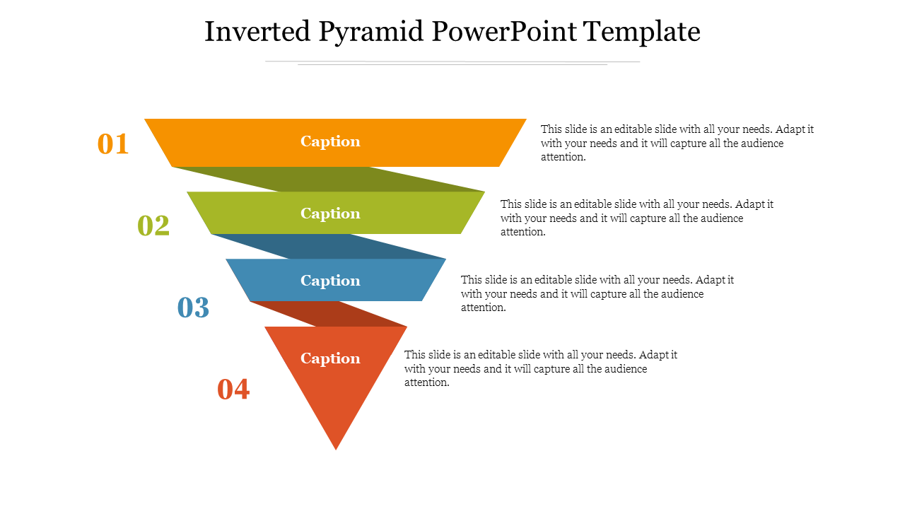 Inverted Pyramid PowerPoint Template